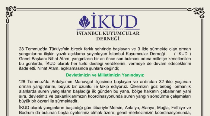 İKUD Genel Başkanın Mesajı