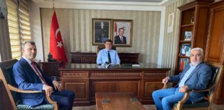 İKUD Genel Başkanı Nihat Atam Şişli Kaymakamı Ali Fuat Türkel’i Ziyarette Bulundu